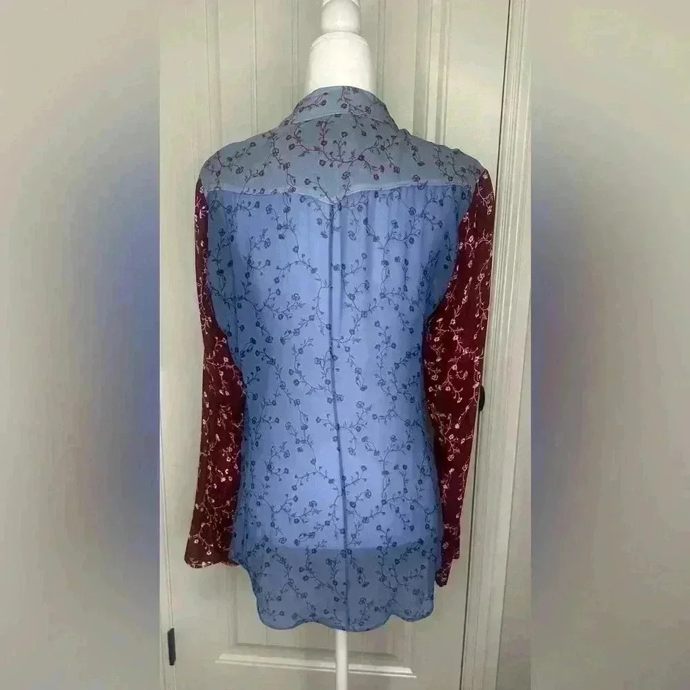 Rag & Bone Patchwork Shirt, Size: Medium - image 6